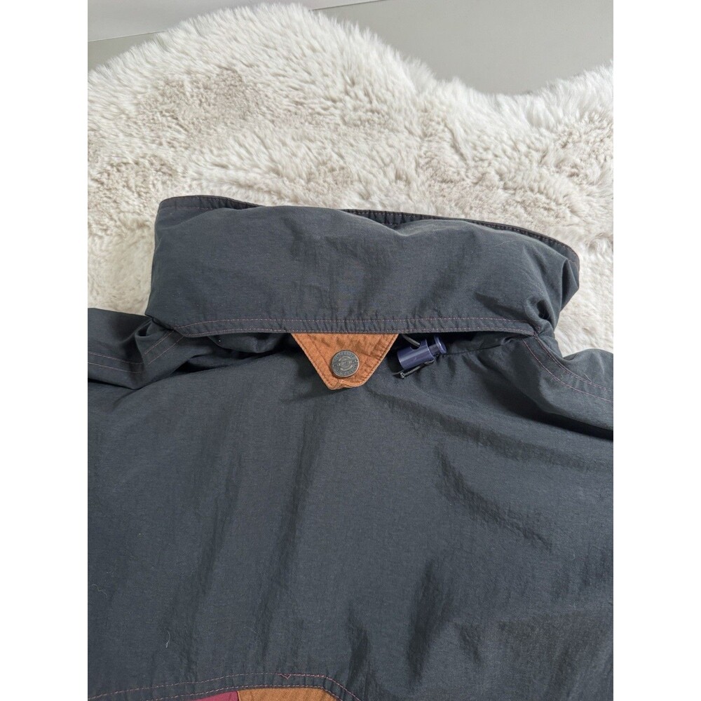 O'Neil Ski/Snowboard Jacket hooded Vintage 90s Lightweight Size XL Color block - Picture 9 of 11